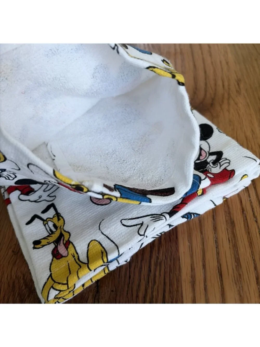 Disney Mickey Mouse And Friend Set Of 2 Kitchen Towels NWT 100% Cotton